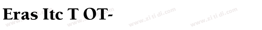 Eras Itc T OT字体转换